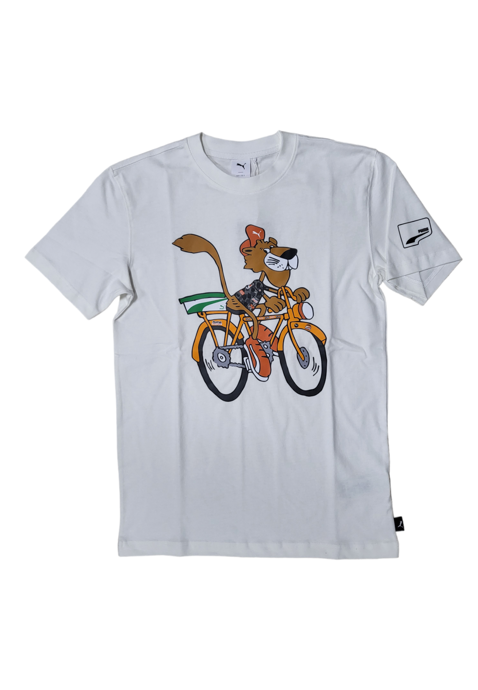T-SHIRT UOMO PUMA UPTOWN BIANCO IN COTONE