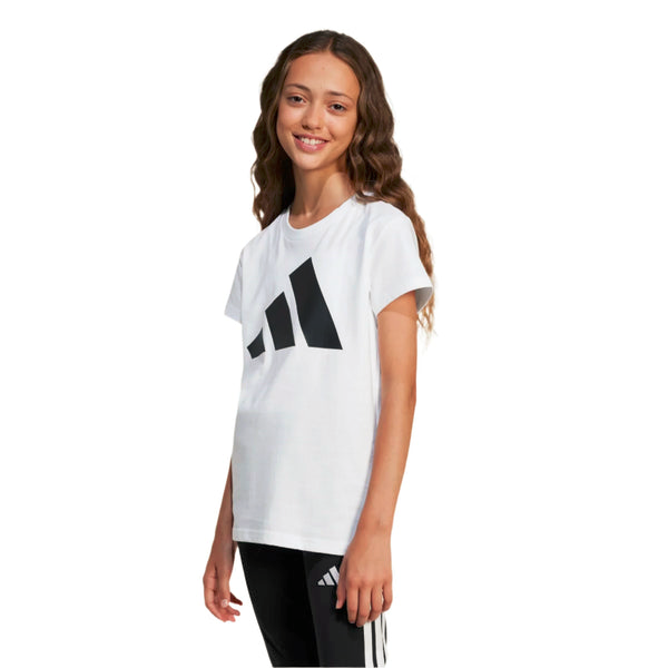 T-shirt Ragazza Adidas Big Logo - Bianco
