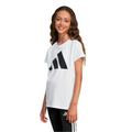 T-shirt Ragazza Adidas Big Logo - Bianco
