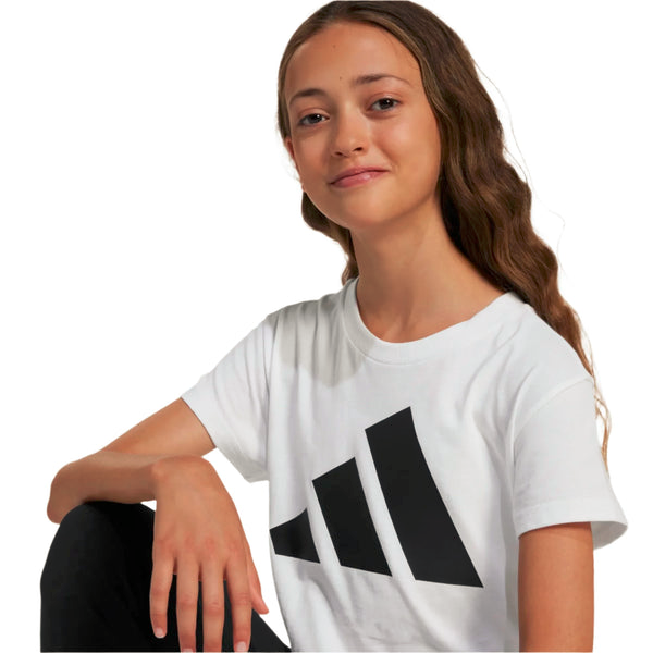 T-shirt Ragazza Adidas Big Logo - Bianco