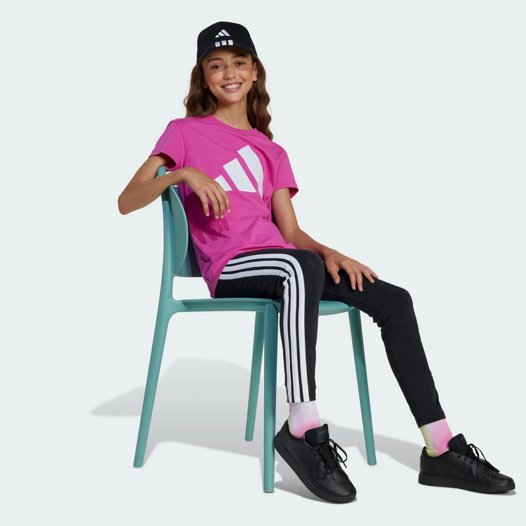 T-shirt Ragazza Adidas Big Logo - Fucsia