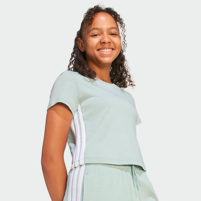 T-shirt Ragazza Adidas ESSENTIAL  - Azzurro