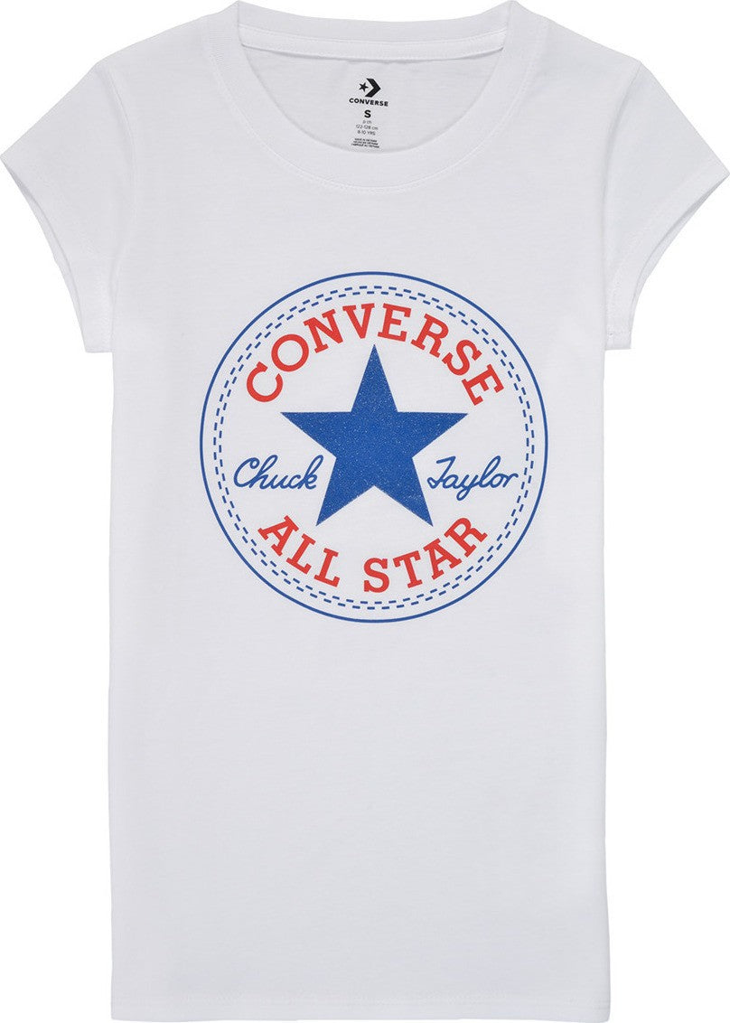 T-SHIRT RAGAZZA CONVERSE CHUCK PATCH TEE- 468992-001
