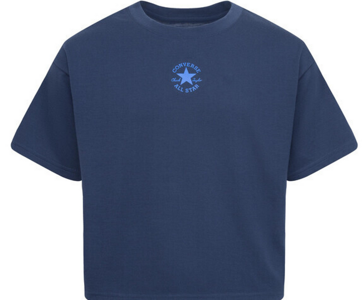 T-shirt ragazza Converse CNVG Chuck Patch Boxy - Blu