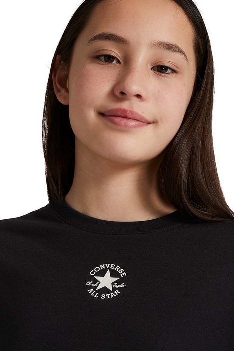 T-shirt ragazza Converse CNVG Chuck Patch Boxy - Nero