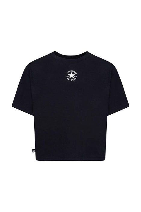 T-shirt ragazza Converse CNVG Chuck Patch Boxy - Nero