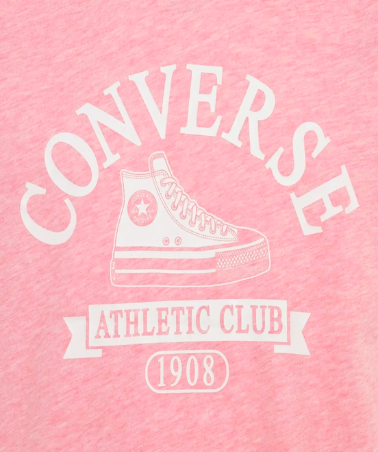 T-shirt ragazza Converse Lt Jellyfish Jitter Htr - Rosa