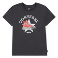 T-shirt ragazza Converse sneaker graphics  - Grigio\rosso