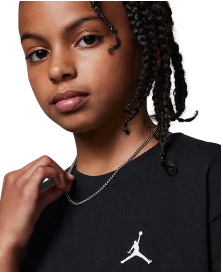 T-shirt ragazza Jordan Brooklyn Essentials - Nero