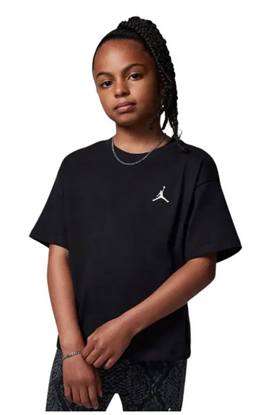 T-shirt ragazza Jordan Brooklyn Essentials - Nero