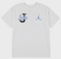 T-shirt Ragazza Jordan Distressed Colligiate - Bianco