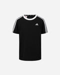 T-shirt ragazzo Adidas 3 Stripes - Nero