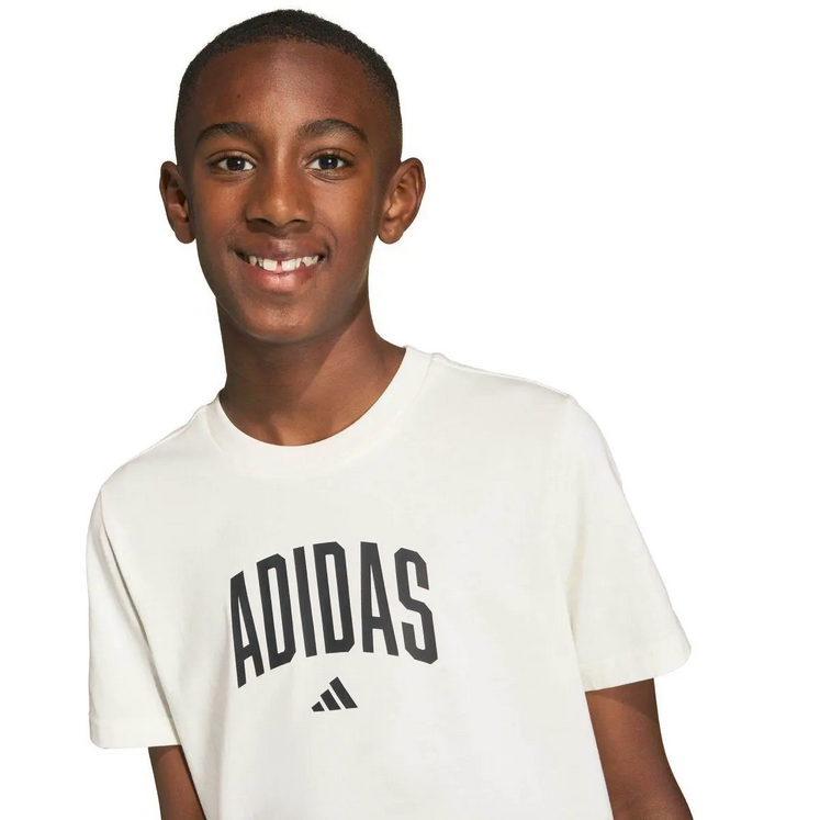 T-Shirt Ragazzo ADIDAS COLLEG T - BIANCO