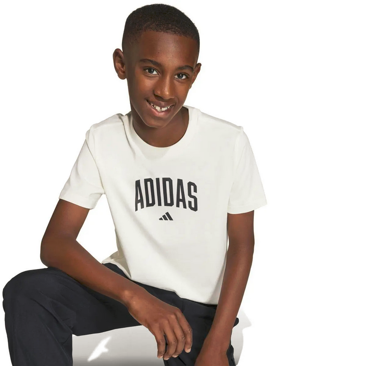 T-Shirt Ragazzo ADIDAS COLLEG T - BIANCO
