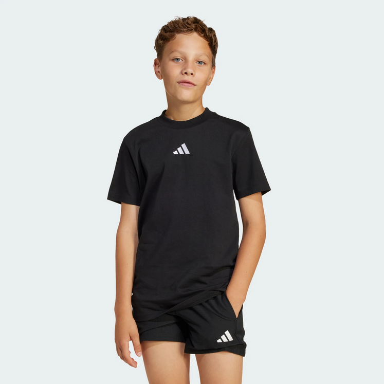 T-Shirt Ragazzo ADIDAS Essentials Junior- NERO