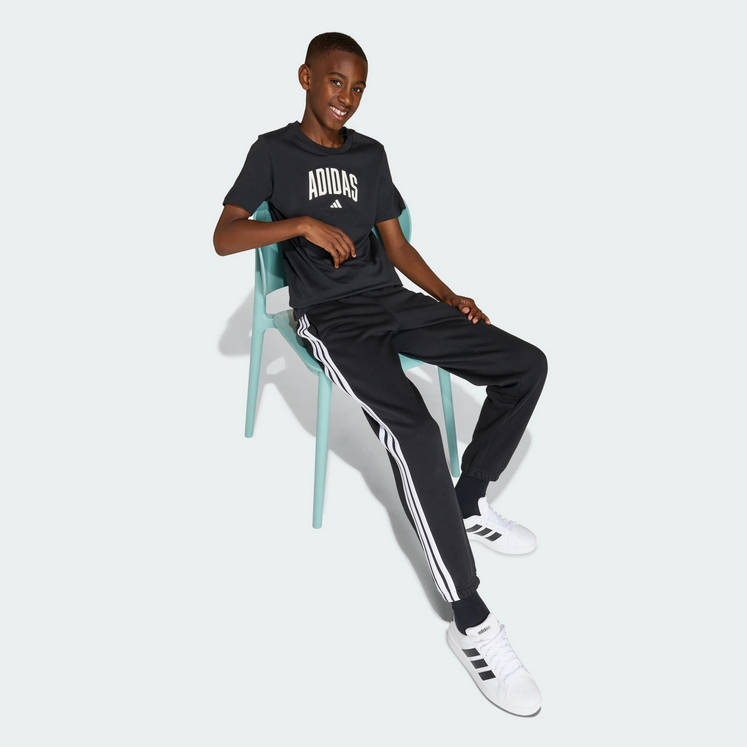 T-Shirt Ragazzo ADIDAS COLLEG T - NERO