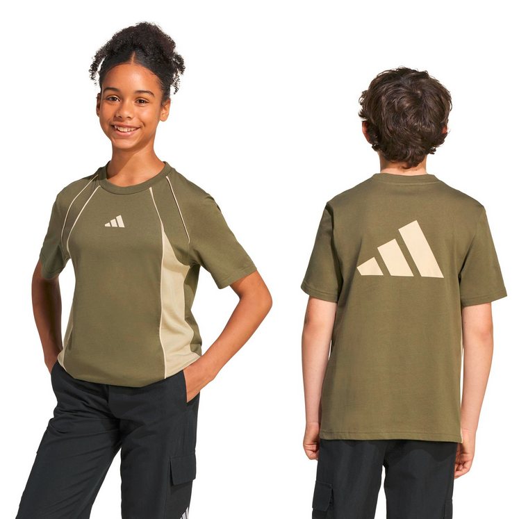 T-Shirt Ragazzo ADIDAS Color Block - VERDE