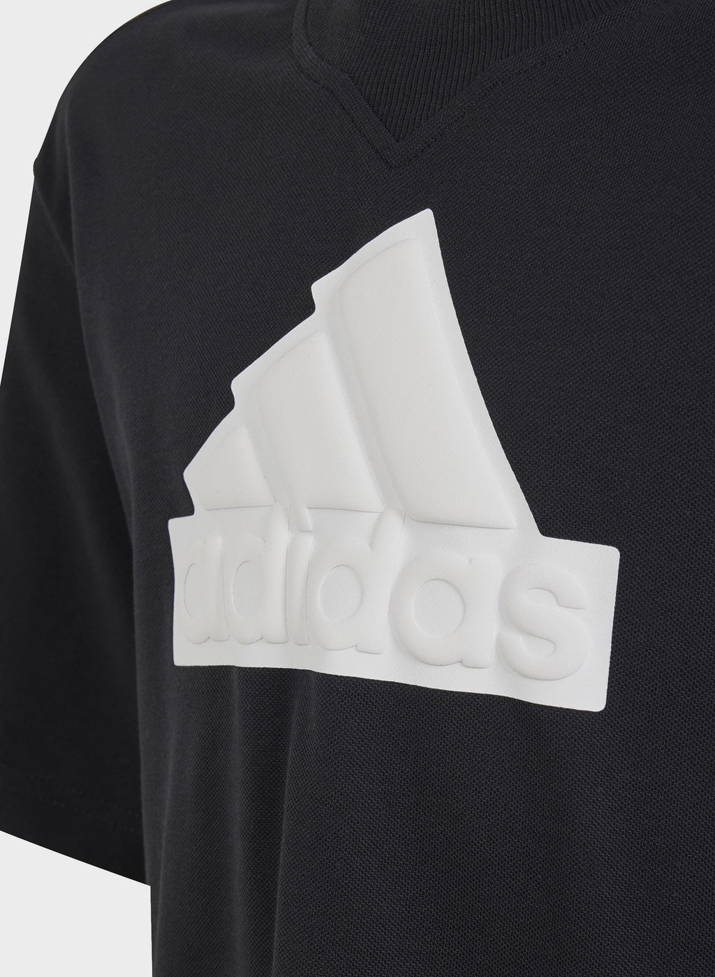T-shirt ragazzo Adidas Future Icons Logo Piqué - Nero