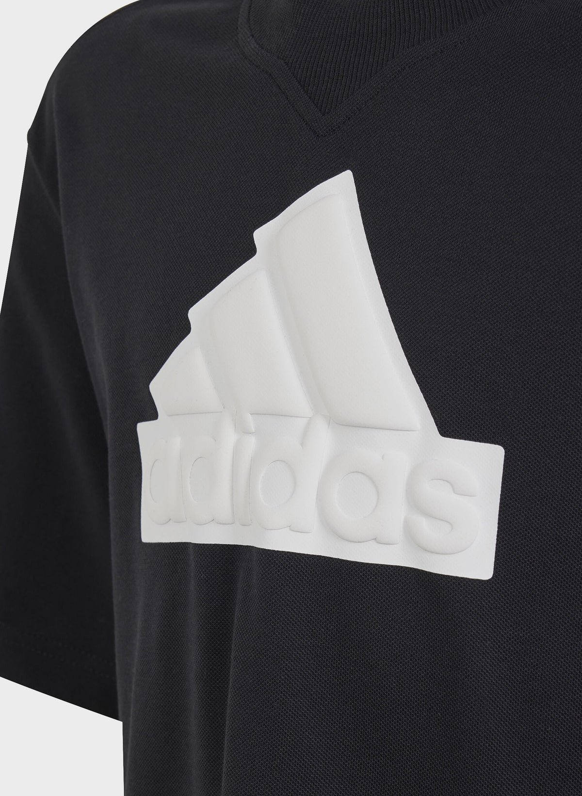 T-shirt ragazzo Adidas Future Icons Logo Piqué - Nero
