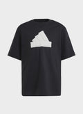 T-shirt ragazzo Adidas Future Icons Logo Piqué - Nero