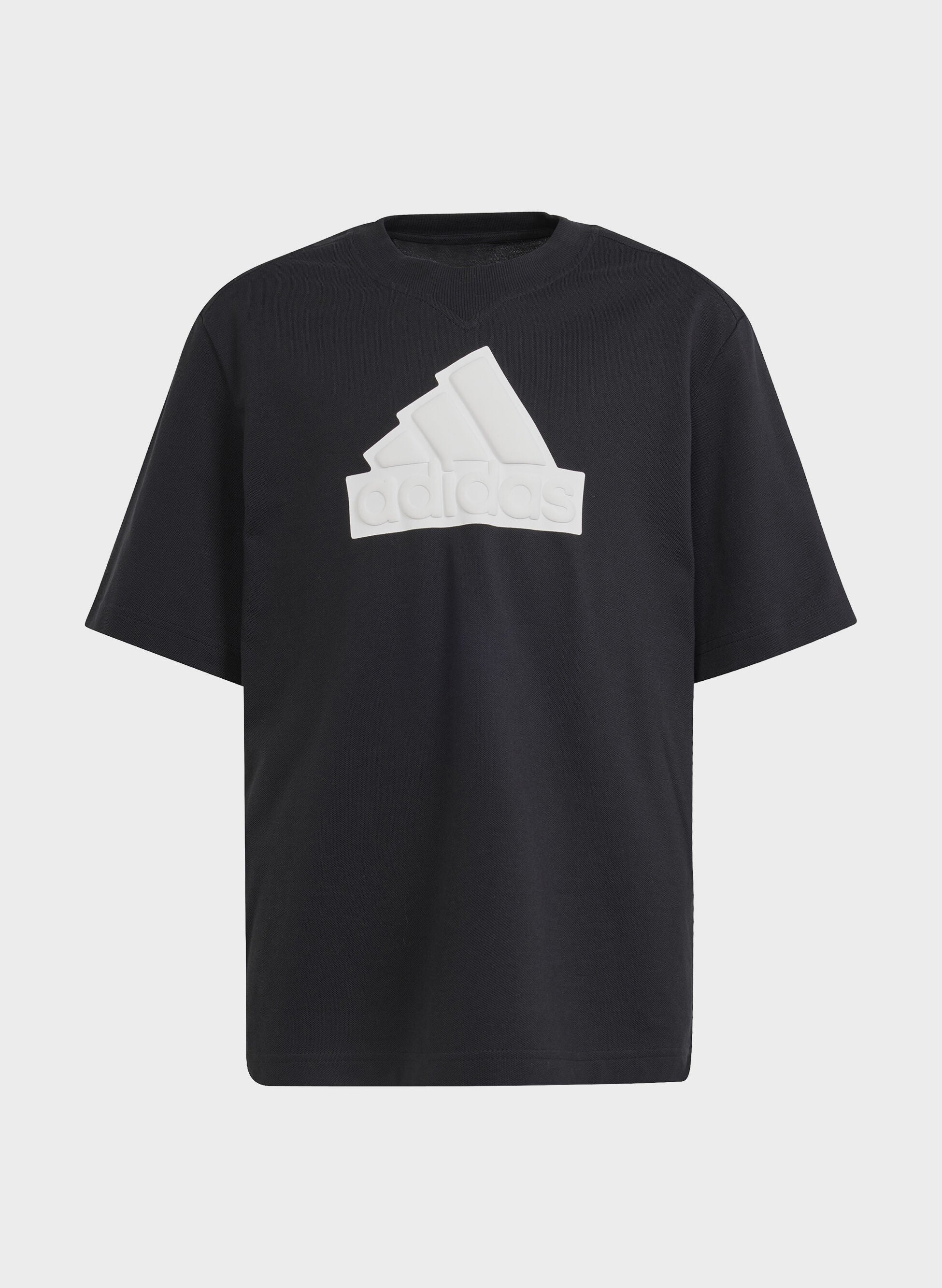 T-shirt ragazzo Adidas Future Icons Logo Piqué - Nero