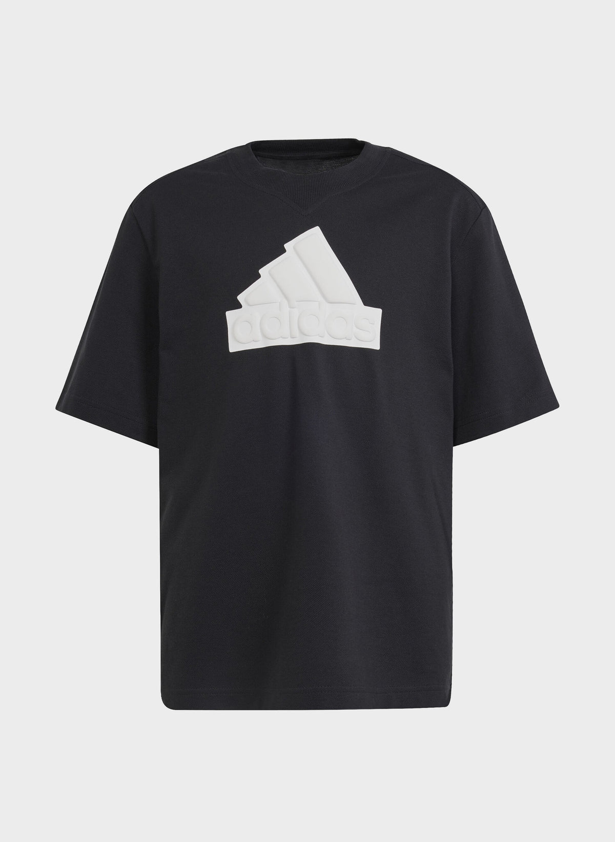 T-shirt ragazzo Adidas Future Icons Logo Piqué - Nero