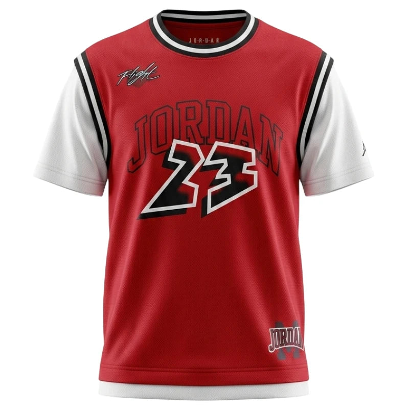 T-shirt Ragazzo Basket Jordan 23 JERSEY - ROSSO