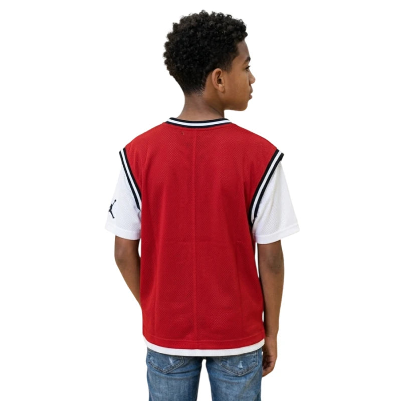T-shirt Ragazzo Basket Jordan 23 JERSEY - ROSSO