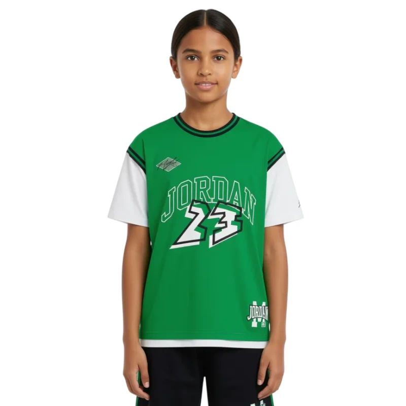 T-shirt Ragazzo Basket Jordan 23 JERSEY - Verde