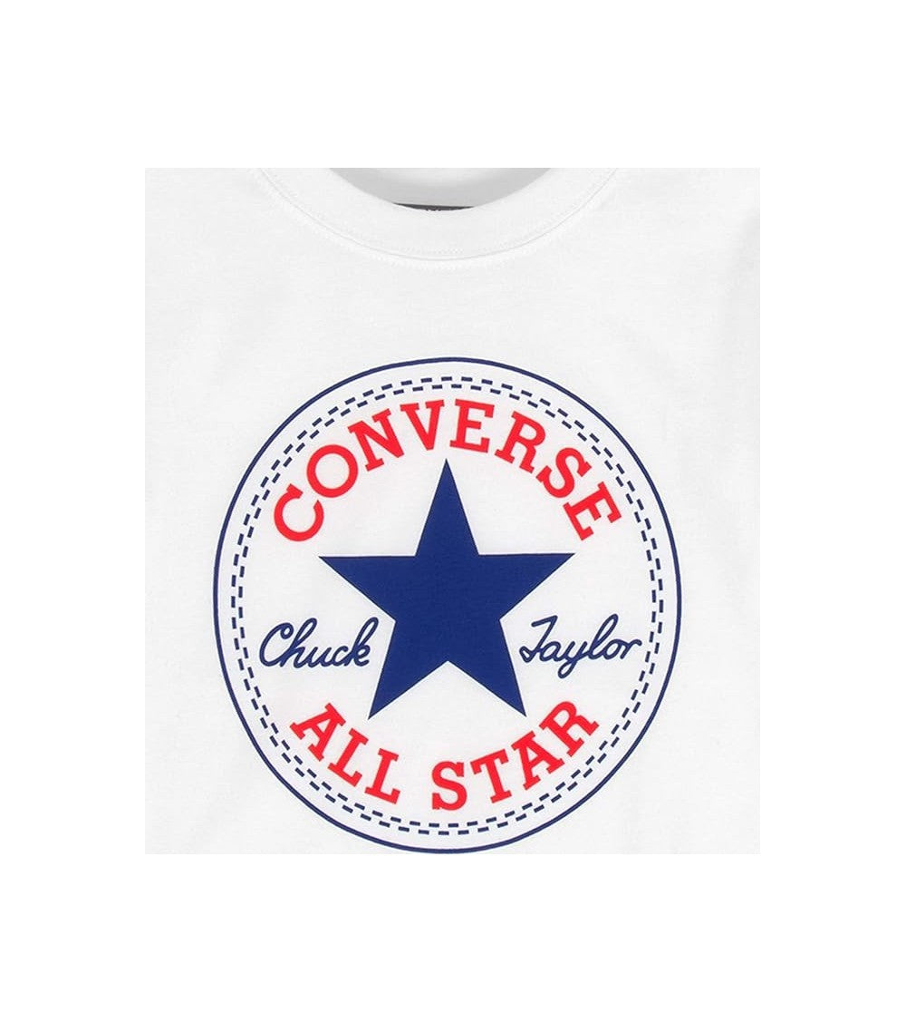 T-shirt Ragazzo Converse Chuck Patch - Bianco