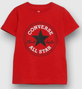 T-shirt Ragazzo Converse Chuck Patch - Rosso