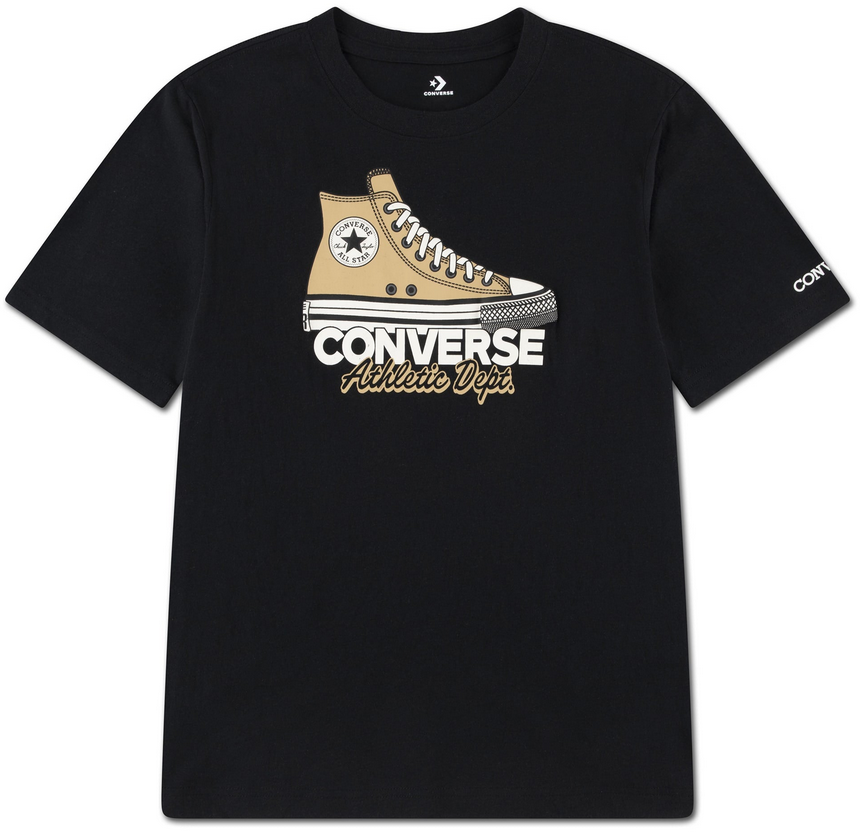 T-shirt Ragazzo Converse Graphic Sneaker - Nero