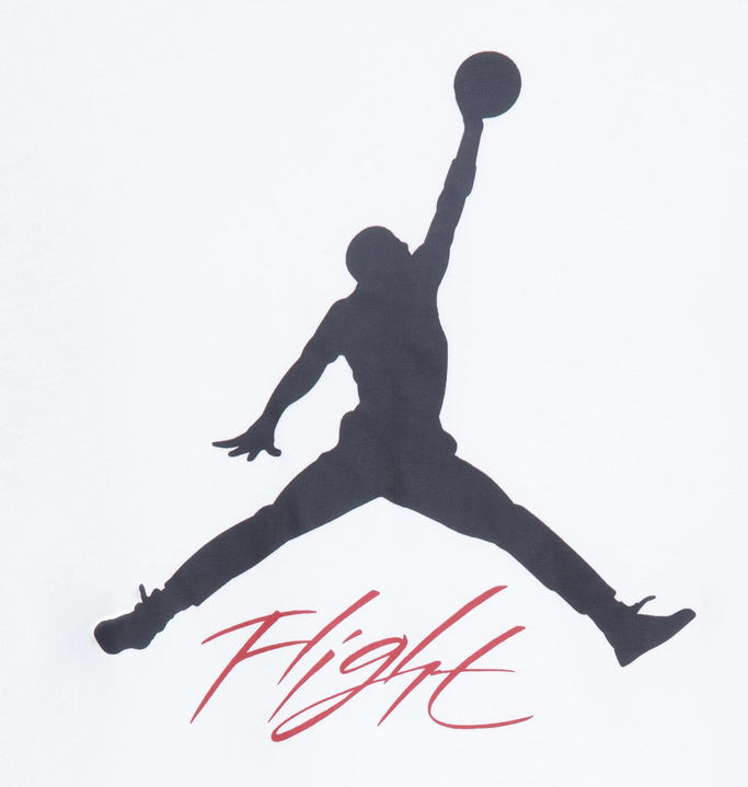 T-shirt ragazzo Jordan Baseline Flight Tee - bianco