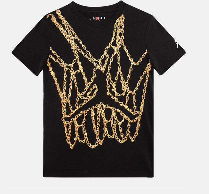 T-shirt Ragazzo Jordan Chain Jumpman - Nero