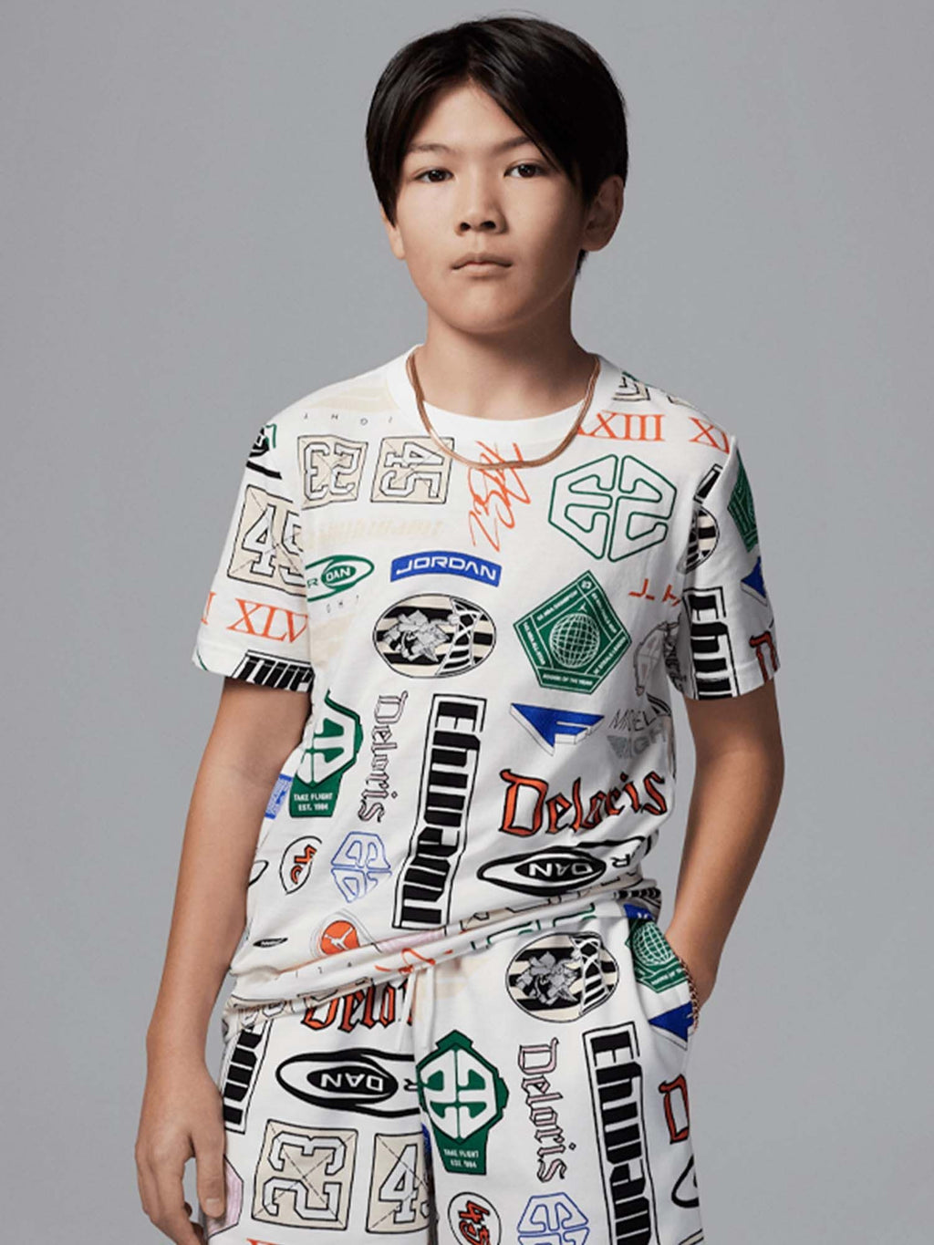T-shirt Ragazzo Jordan Essentials Printed - Bianco