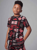 T-shirt Ragazzo Jordan Essentials Printed - Nero