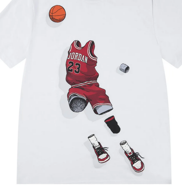 T-shirt Ragazzo Jordan Ghost Man Tee - Bianco