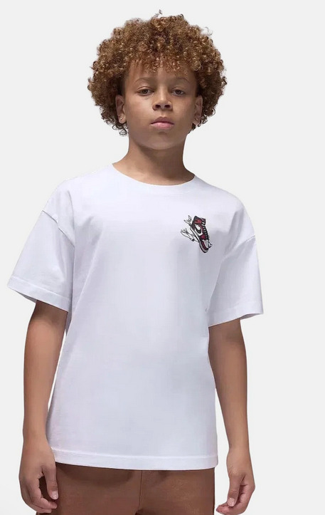 T-shirt Ragazzo Jordan  JDB Air Jordan Has Landed SS - Bianco