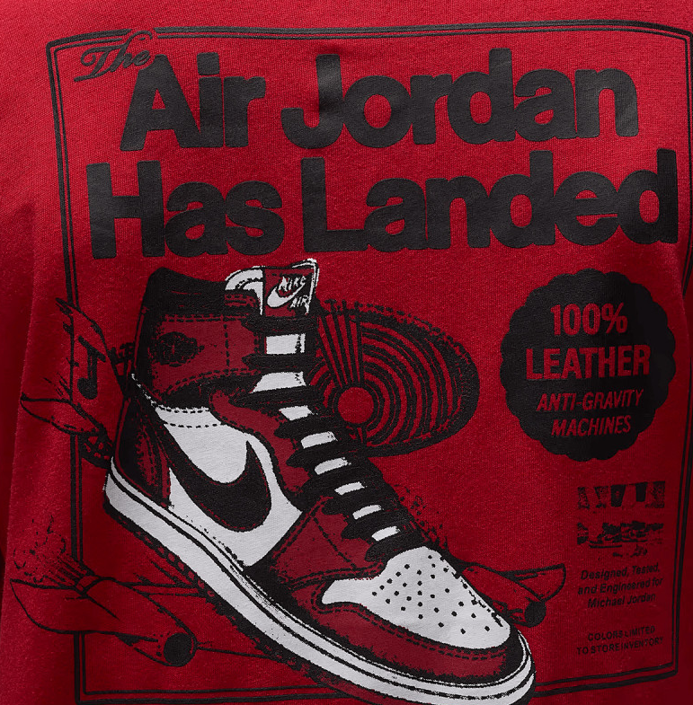 T-shirt Ragazzo Jordan  JDB Air Jordan Has Landed SS - Rosso