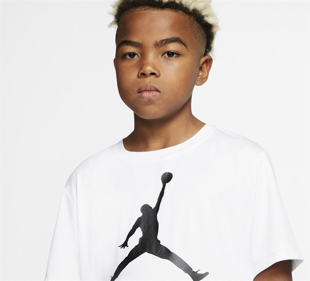 T-shirt Ragazzo Jordan JDB Jumpman Logo Dri-Fit - Bianco