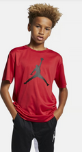T-shirt Ragazzo Jordan JDB Jumpman Logo Dri-Fit - Rosso
