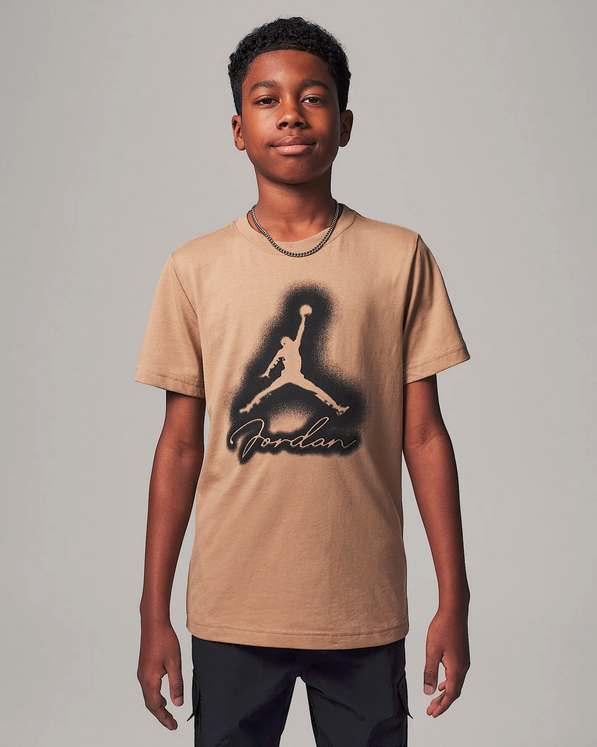 T-shirt Ragazzo Jordan Mvp Aerografata Jumpman - Marrone