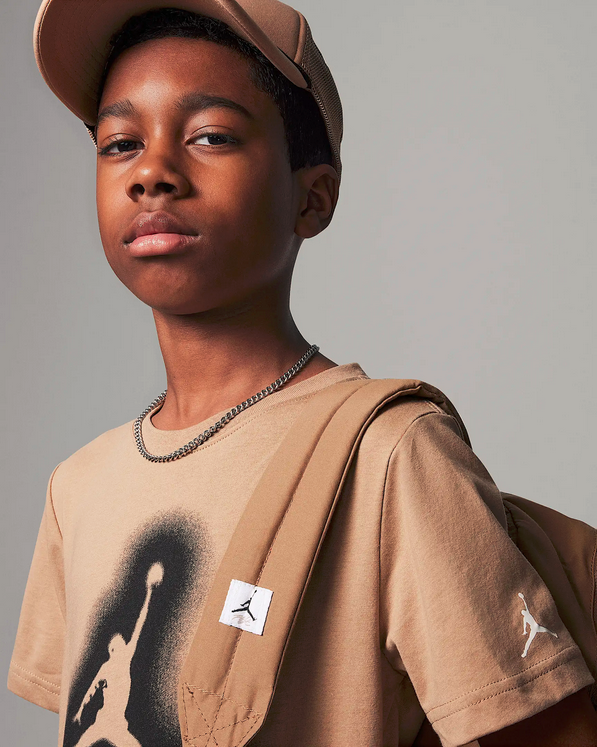 T-shirt Ragazzo Jordan Mvp Aerografata Jumpman - Marrone
