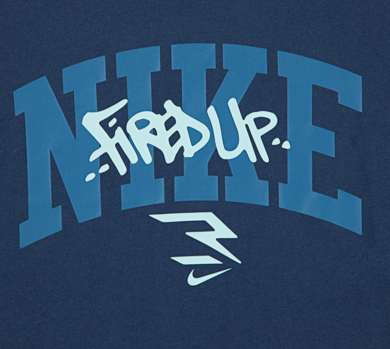 T-Shirt Ragazzo Nike Graffiti Tag Lockup Tee - Blu