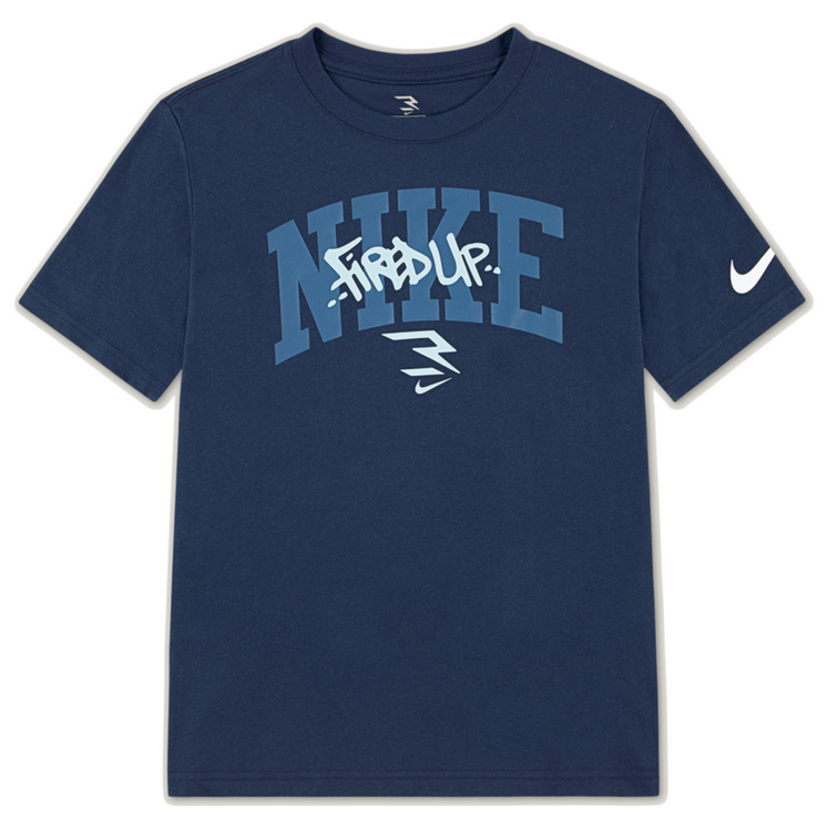 T-Shirt Ragazzo Nike Graffiti Tag Lockup Tee - Blu