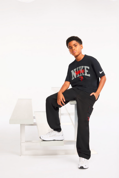 T-Shirt Ragazzo Nike Graffiti Tag Lockup Tee - Nero
