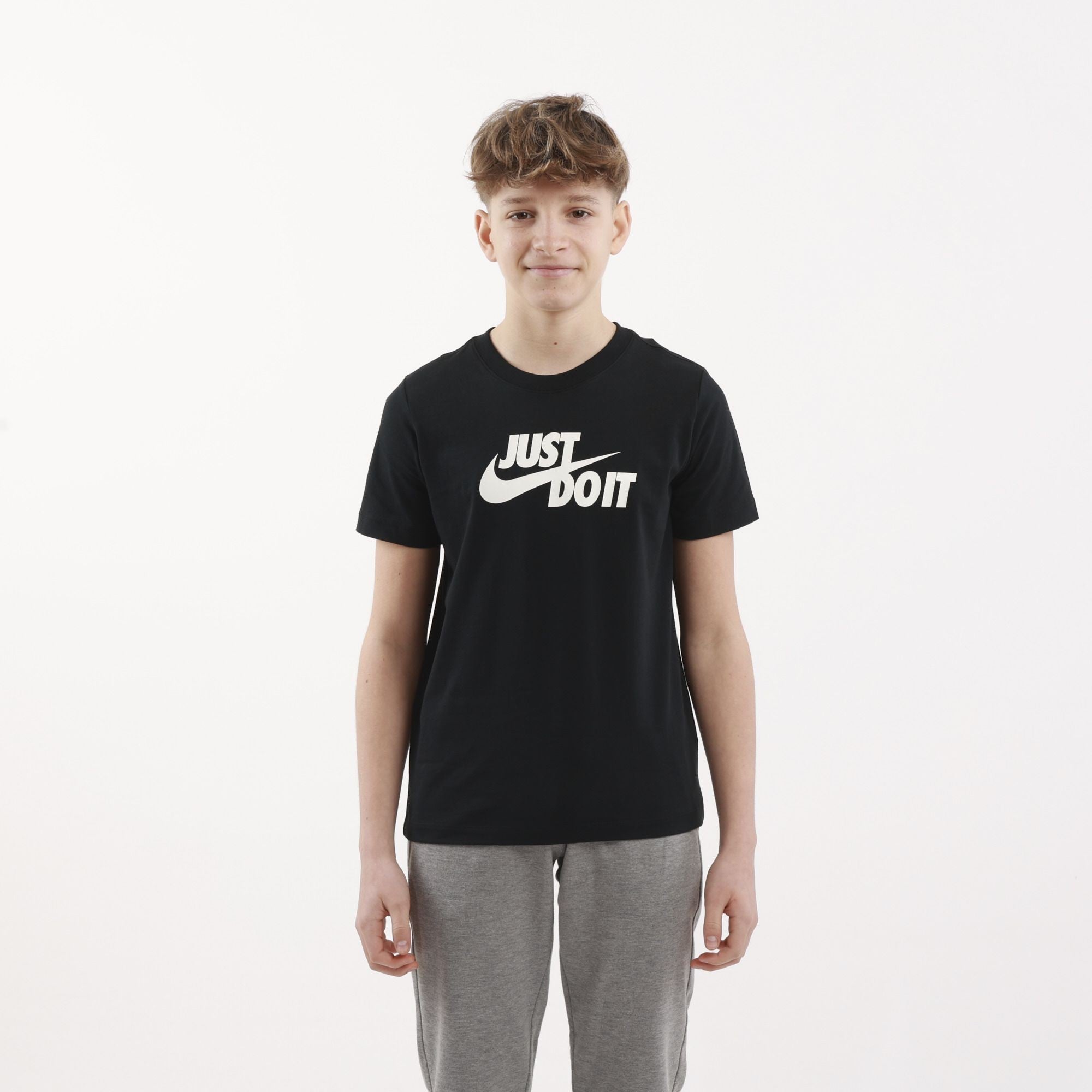 T-shirt Ragazzo Nike Just Do It - Nero