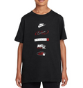 T-shirt Ragazzo Nike Multi Logo - Nero