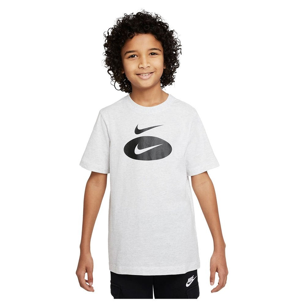 T-SHIRT RAGAZZO NIKE SPORTSWEAR 100% COTONE-GRIGIO-DO1808-051