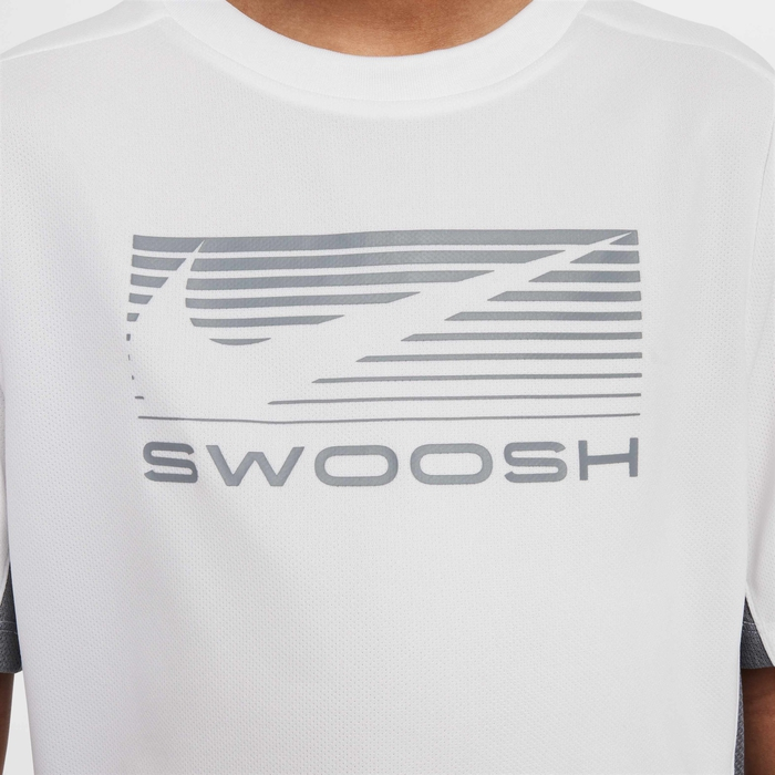 T-shirt Ragazzo Nike Swoosh Dri-Fit - Bianco